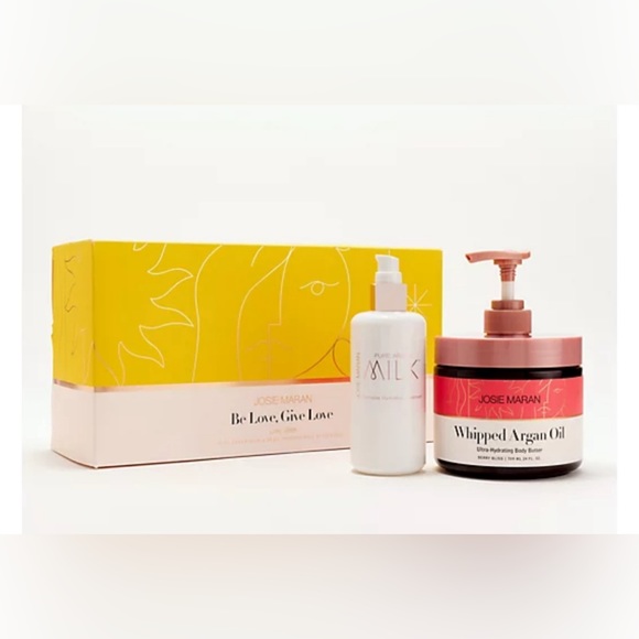 Josie Maran Mega-Size Milk& Body Butter 2pc Be & Give Love Holiday Box Set - Picture 7 of 8